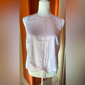 Old Navy pink and white striped tank top. Size Medium.